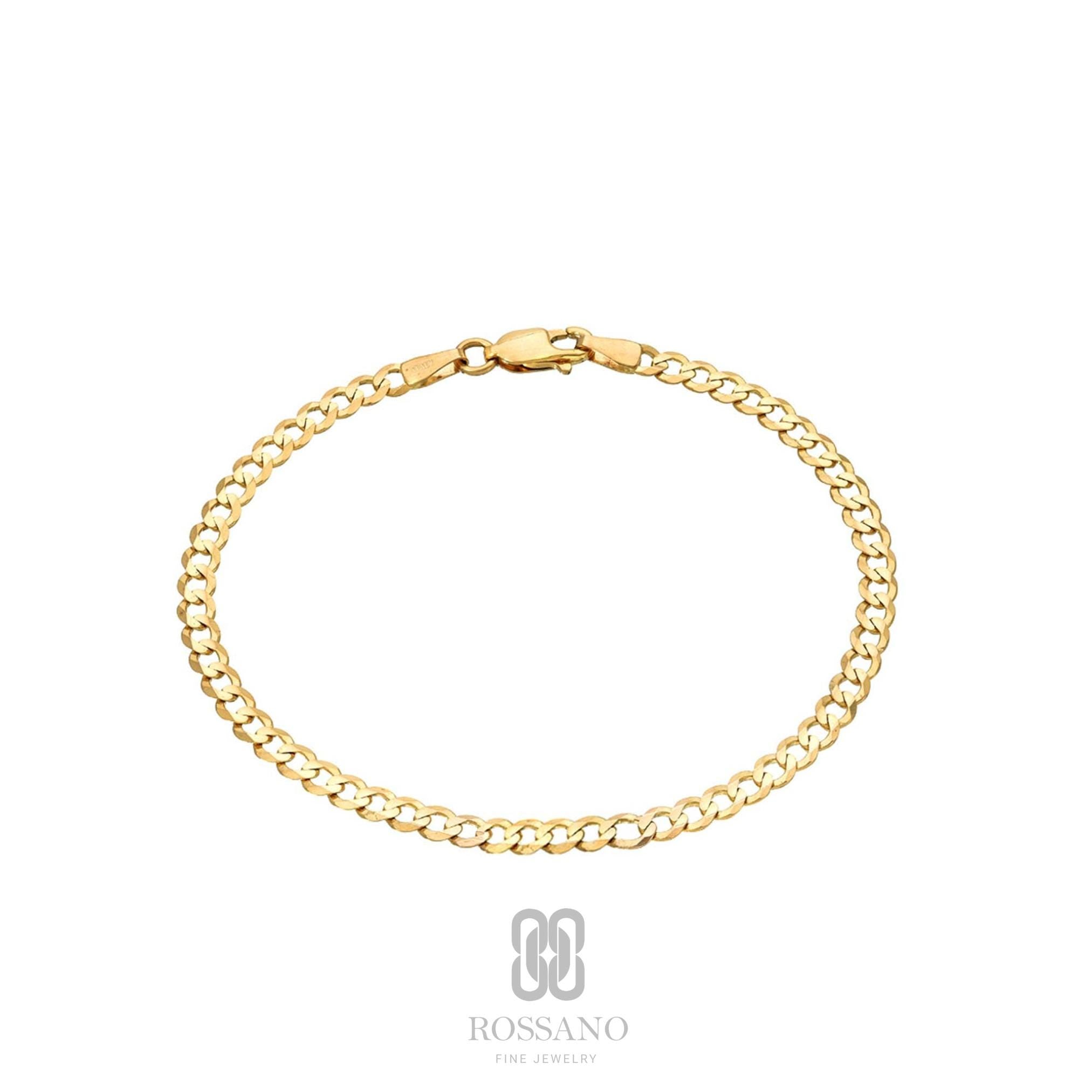 14K Gold Cuban Anklet, Solid Miami Cuban Link 2mm 3mm 4mm, Unisex Curb Chain Anklet, Bold Stacking Jewelry, Gift for Her & Him