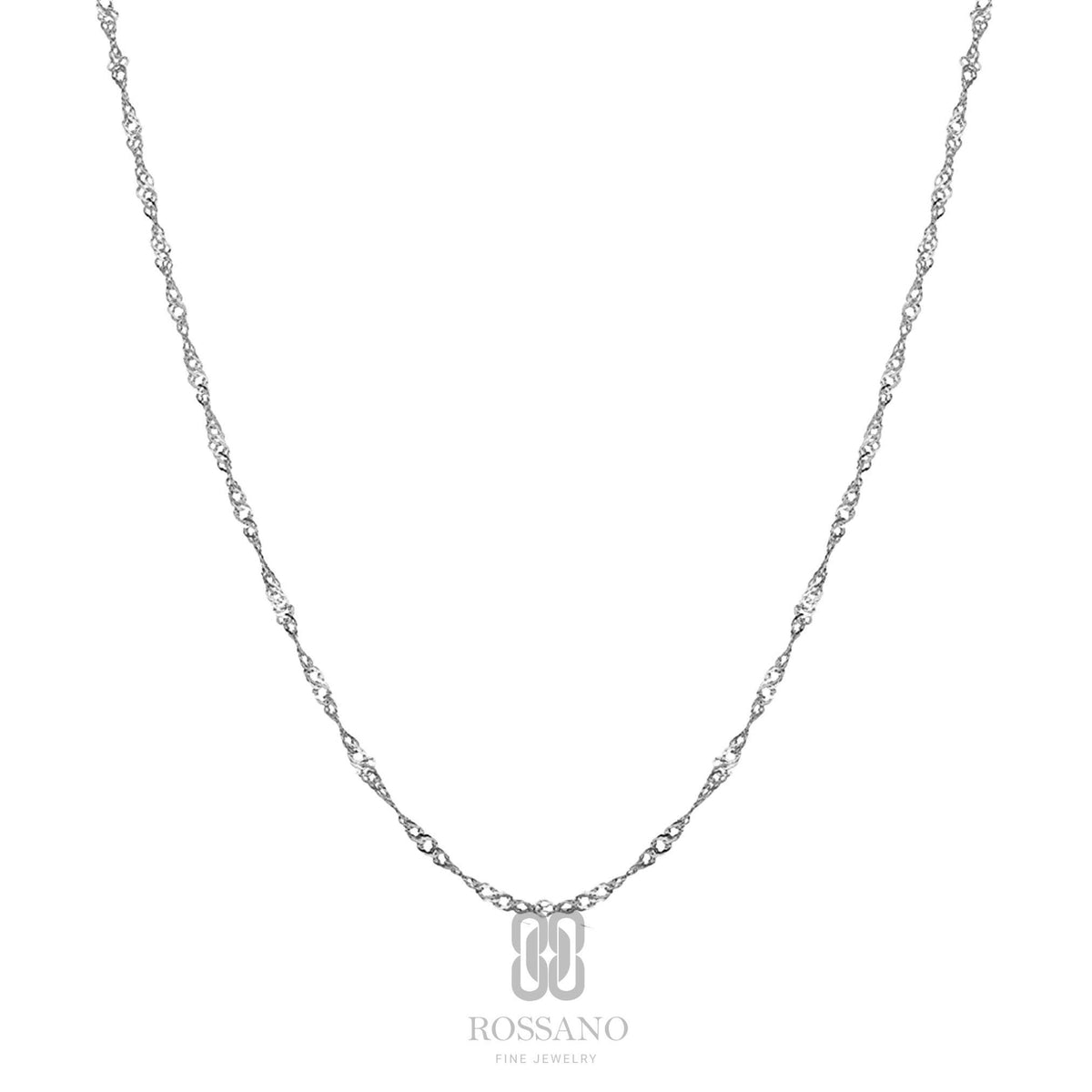 14K Gold Singapore Chain Necklace, Diamond Cut Twisted Gold Choker, Tiny Rope Style Necklace, Dainty Twist Chain, Gift for Her
