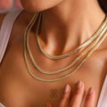 14K Gold Cuban Link Necklace, 3mm 4mm 5mm Bold Curb Chain Choker, Chunky Vintage Gold Chain, Men & Women Stacking, Gift for Her