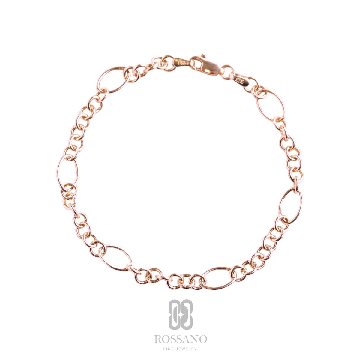 14K Gold Chain Bracelet, O Shape Oval Cable Chain Bracelet, Figaro & Paperclip Link Bracelet, Minimalist Gold Jewelry, Gift for Her