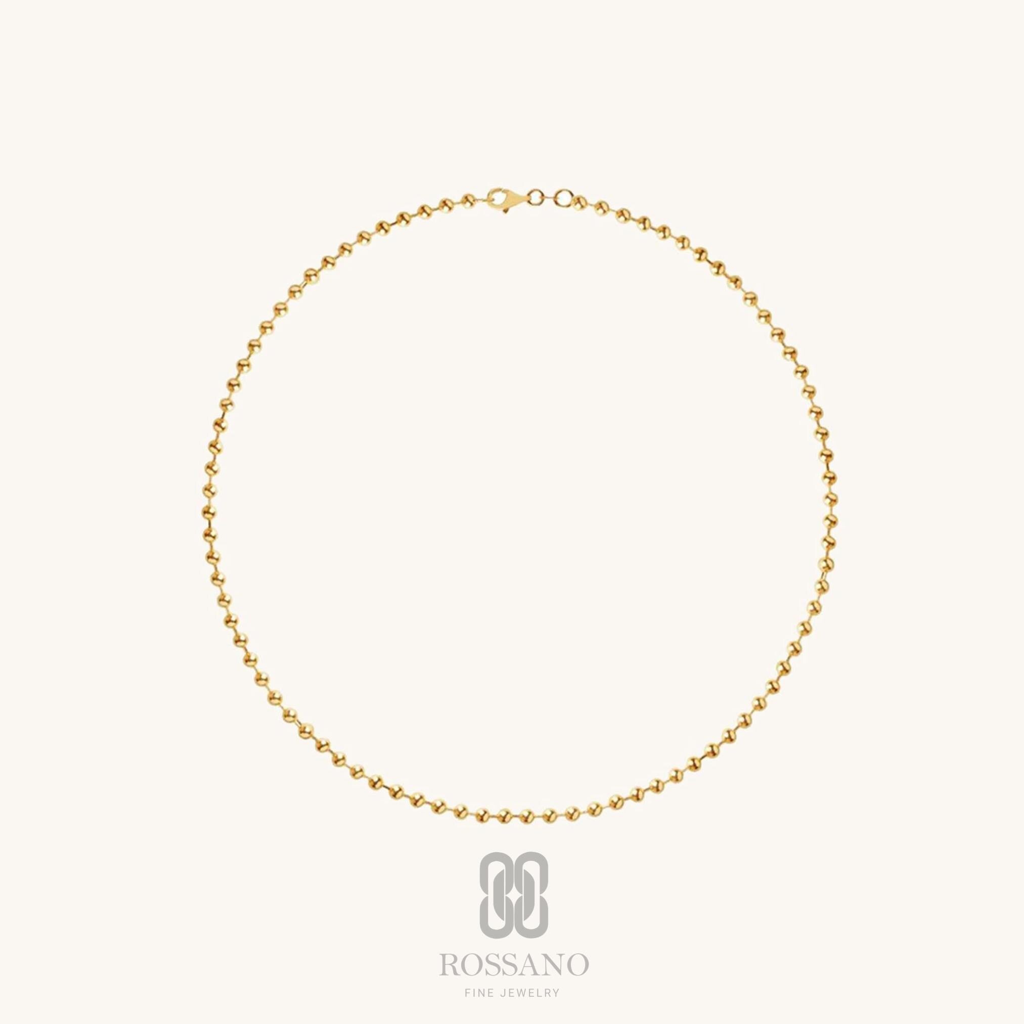 14K Gold Beaded Anklet, 1.5mm Gold Bead Anklet, Dainty Minimalist Ankle Bracelet, Mothers Day Gift, Fine Jewelry for Her