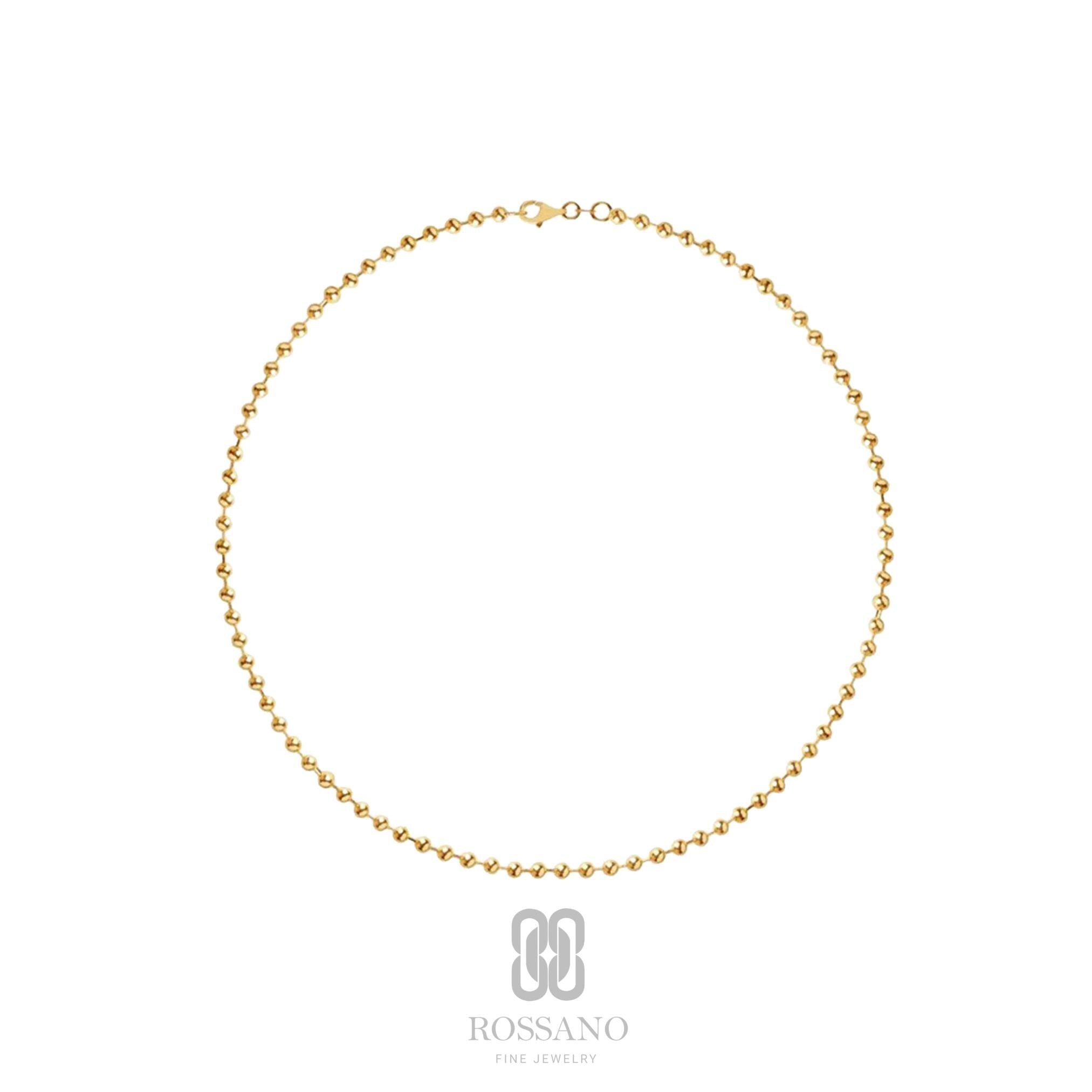 14K Gold Beaded Anklet, 1.5mm Gold Bead Anklet, Dainty Minimalist Ankle Bracelet, Mothers Day Gift, Fine Jewelry for Her
