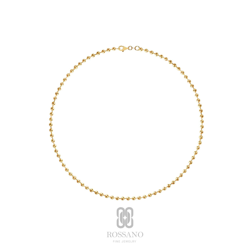 14K Gold Beaded Anklet, 1.5mm Gold Bead Anklet