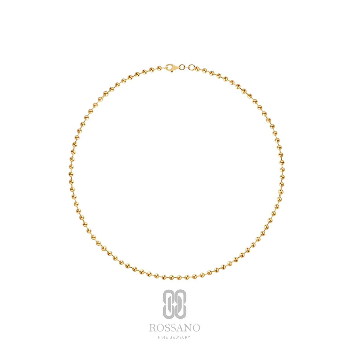 14K Gold Beaded Anklet, 1.5mm Gold Bead Anklet