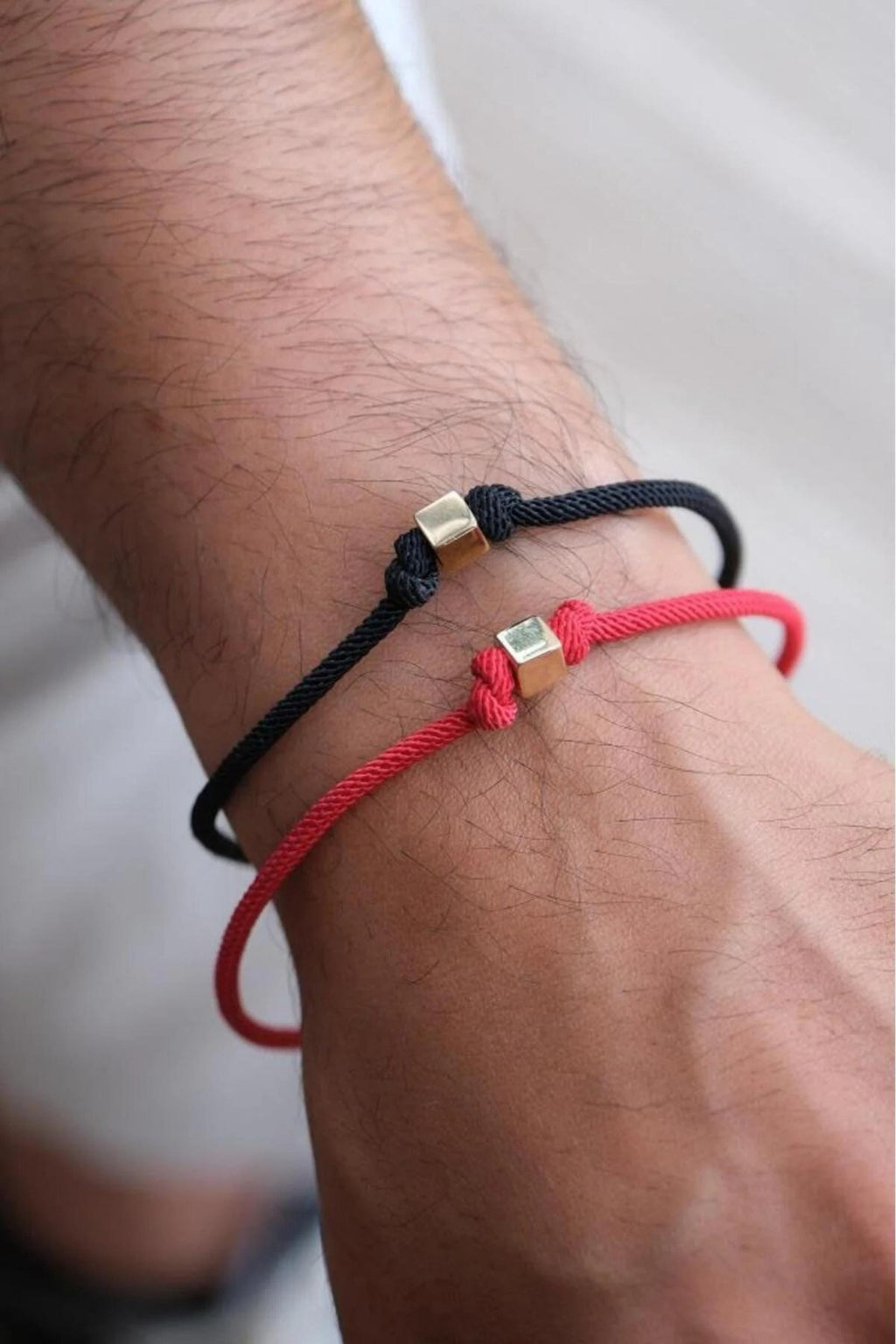 14K Gold Adjustable Dice Rope Bracelet, Dainty Gold Bracelet, Minimalist Everyday Jewelry, Lucky Charm Rope Bracelet, Gift for Her & Him