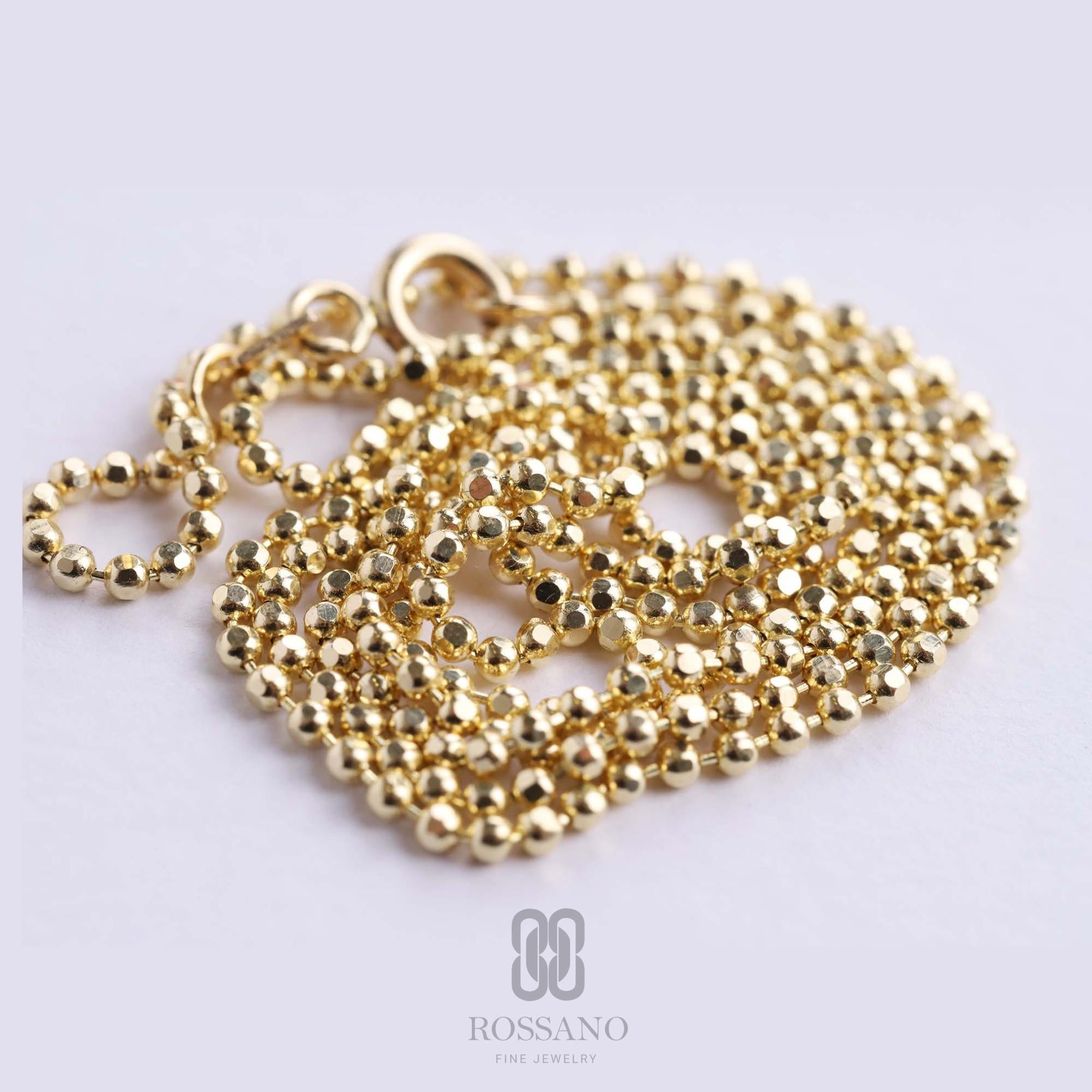 14K Gold Beaded Anklet, 1.5mm Gold Bead Anklet, Dainty Minimalist Ankle Bracelet, Mothers Day Gift, Fine Jewelry for Her