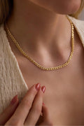 14K Gold Nonna Link Chain Necklace, Dainty Gold Chain, Minimalist Everyday Necklace, Stackable Gold Jewelry, Gift for Her