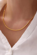 14K Gold 3mm Franco Chain Necklace, Dainty Gold Necklace, Minimalist Everyday Jewelry, Stackable Gold Chain, Gift for Her
