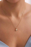 14K Gold Puff Heart Necklace, Dainty Gold Necklace, Minimalist Everyday Jewelry, Stackable Gold Necklace, Gift for Her, Valentines Gift