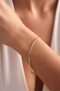 14K Gold 3.5mm Cuban Link Bracelet, Dainty Gold Bracelet, Minimalist Everyday Jewelry, Stackable Gold Chain Bracelet, Gift for her