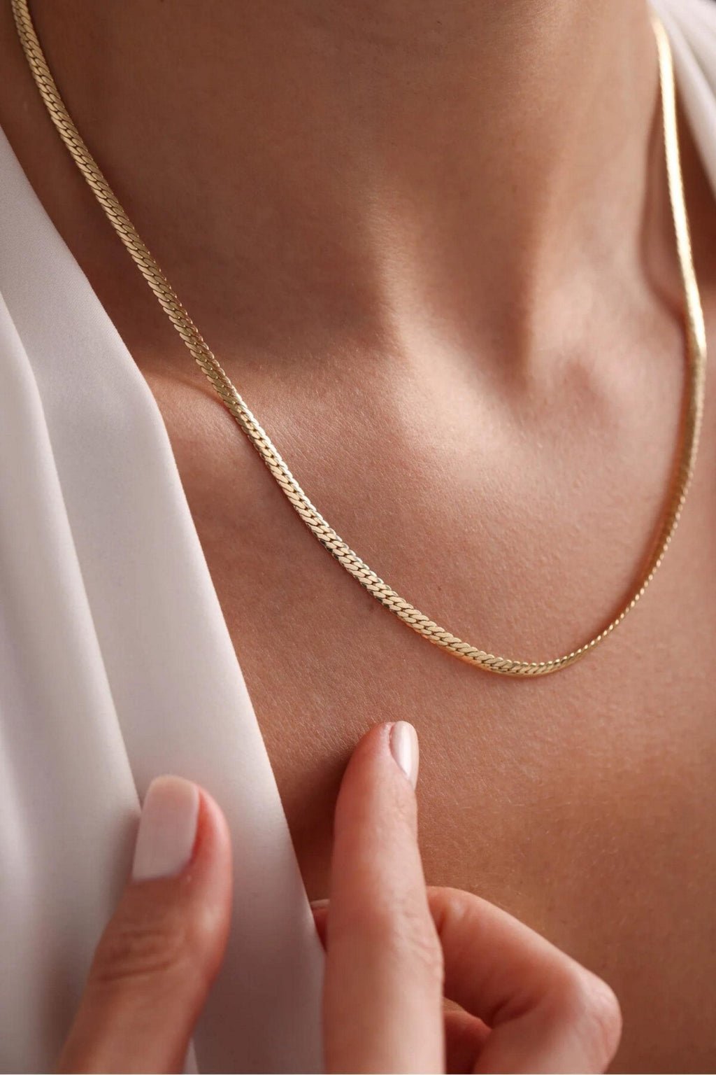 14K Gold 3mm Cuban Link Necklace, Classic Gold Chain, Timeless Link Necklace, Layering Jewelry, Everyday Fine Jewelry, Gift for Women