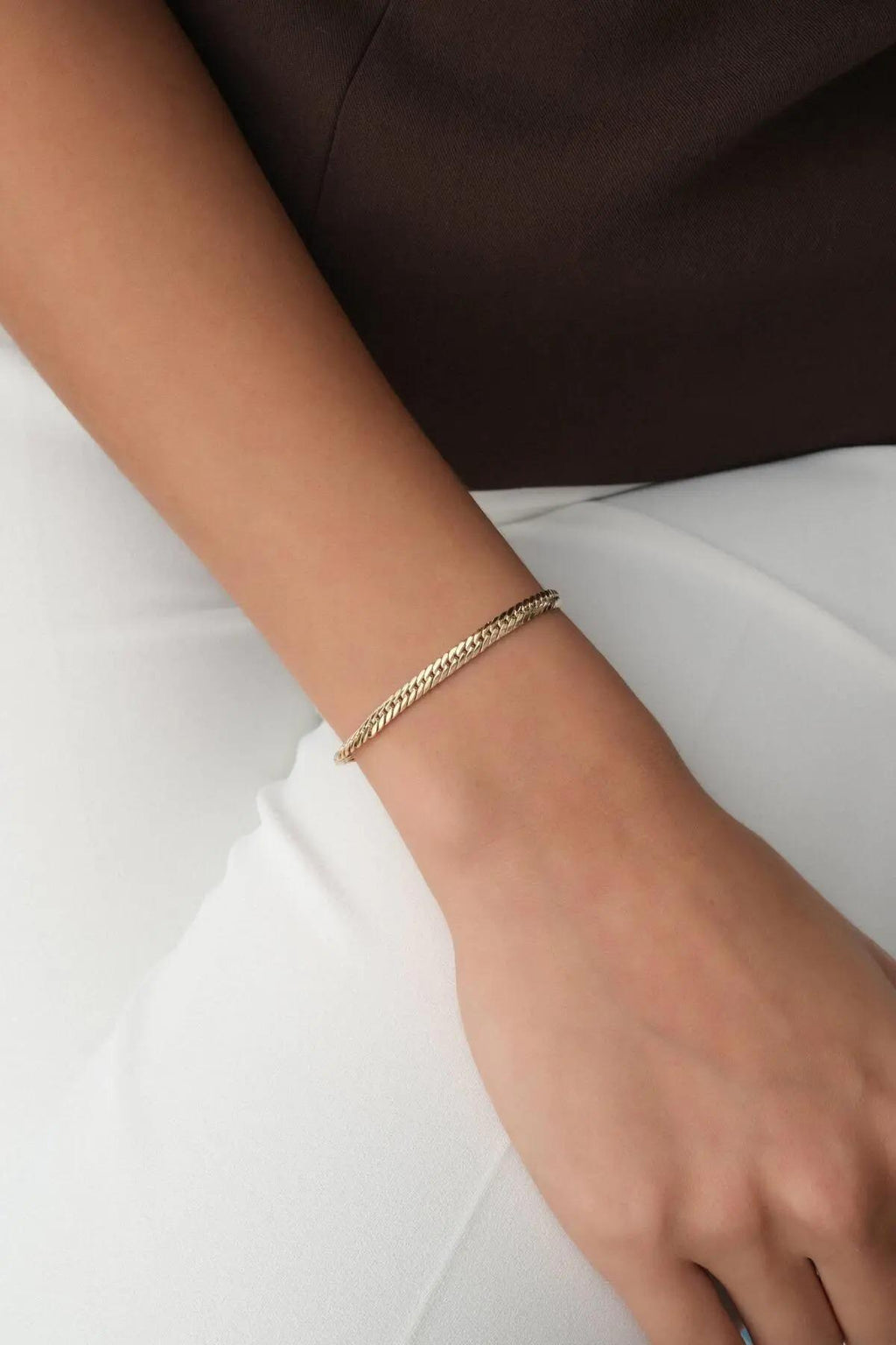 14K Gold Cuban Link Bracelet, Classic Miami Cuban Chain, Sleek Gold Link Jewelry, Bold Everyday Bracelet, Timeless Gift for Women