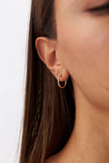 14K Gold Plain Hoop Earrings, Classic Round Gold Hoops, Sleek Minimalist Earrings, Everyday Fine Jewelry, Timeless Gift for Women