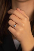 14K Gold Solitaire CZ Ring, Round Cubic Zirconia Engagement Ring, Classic Prong Setting, Dainty Bridal Jewelry, Elegant Gift for Her