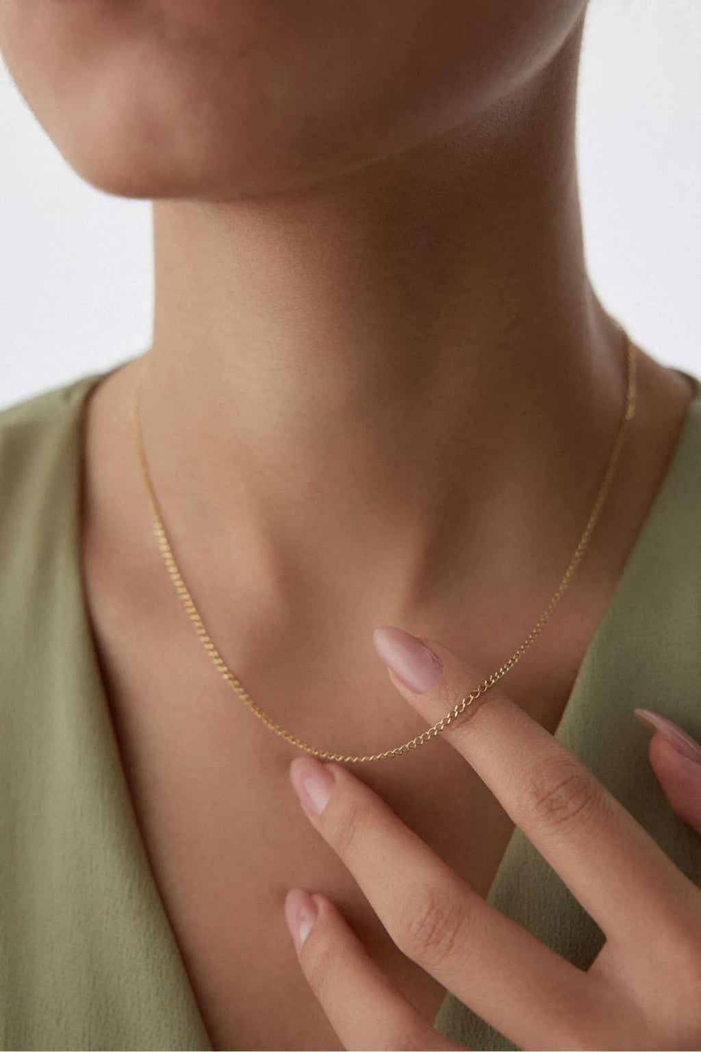 14K Gold 2mm Cuban Link Necklace, Classic Gold Chain, Sleek Miami Cuban Jewelry, Elegant Layering Necklace, Everyday Fine Jewelry