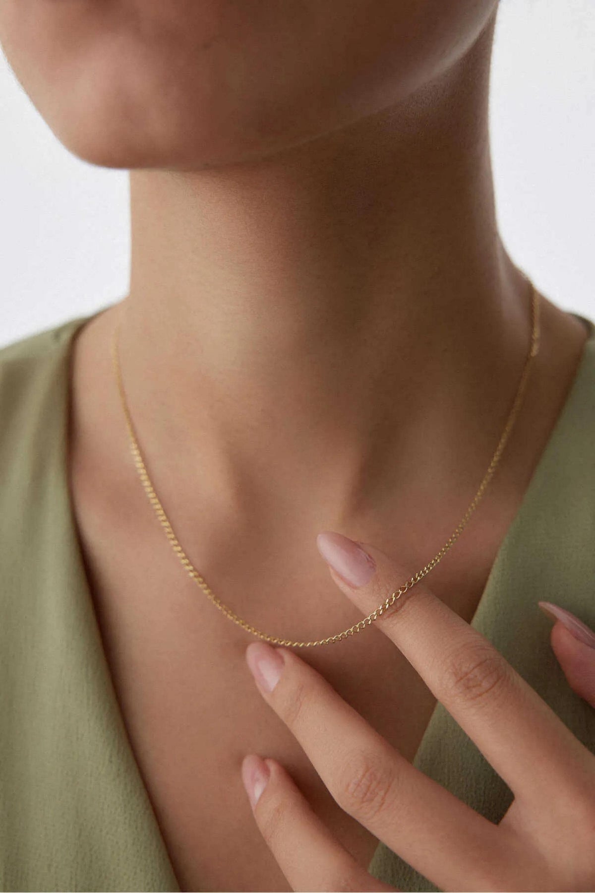 14K Gold 2mm Cuban Link Necklace, Classic Gold Chain, Sleek Miami Cuban Jewelry, Elegant Layering Necklace, Everyday Fine Jewelry