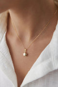 14K Gold Star Necklace, Celestial Star Pendant, Dainty Gold Star Jewelry, Elegant Layering Necklace, Timeless Everyday Gift for Women