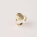 14K Gold Hammered Oval Ring, Textured Signet Style Ring, Dainty Statement Jewelry, Minimalist Everyday Ring, Elegant Gift for Women